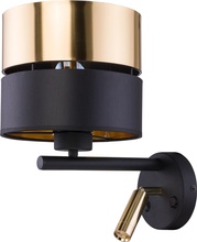 Seinalamp TK Lighting Hilton, 2579, 1xE27/15W/230V + LED/3W/230V, messing/must