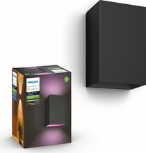 Seinavalgusti Philips Hue White & Col. Amb. Resonate, KY01-1C42ER, 1200 lm, must, 2 tk
