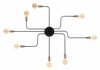 Seinavalgusti Opviq Truva N-701, 320 W, E27, must/pronks