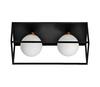 Seinalamp välitingimustesse Ledvance Decor Square, 2xG9, 28W, IP44, must, 350x150 mm