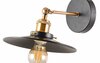 Seinavalgusti G.LUX GT-220-D22-1A-BL Loft-4, 1 x E27, 220 mm, must/messing