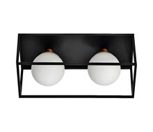 Seinalamp välitingimustesse Ledvance Decor Square, 2xG9, 28W, IP44, must, 350x150 mm