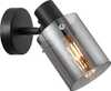 Seinavalgusti Italux Sardo, 1xE14, 40W, must/suitsuklaas