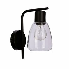Seinavalgusti Candellux Lighting Moldo, 1xE27, 40 W, must/läbipaistev