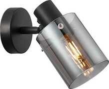 Seinavalgusti Italux Sardo, 1xE14, 40W, must/suitsuklaas
