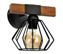 Seinavalgusti Milagro Ulf, 1xE27, 60W, must/Wood
