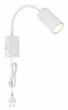 Painduv seinavalgusti Globo Robby, 1xGU10, 25W, 230V, valge, 7 x 44 x 32 cm