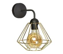 Seinalamp Milagro Lupo, 1xE27, 60W, must/kuldne