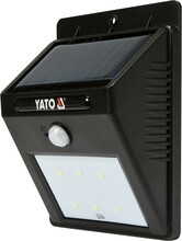 Seinavalgusti Yato YT-81856, päikesepatareiga ja liikumisanduriga, 6 SMD LED