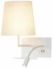 Seinavalgusti SLV Somnila Flex, 1003459, 40W, 3000K, valge, USB