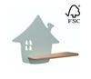 Seinalamp Candellux House, 21-84866, 4W, LED, 4000K, roheline/münt, 40 cm x 29 cm