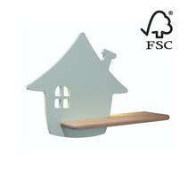 Seinalamp Candellux House, 21-84866, 4W, LED, 4000K, roheline/münt, 40 cm x 29 cm