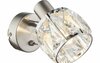 Seinavalgusti Globo Kris, 54356-1, 1xE14, 40W, 230V, kroom, läbipaistev klaaskristall
