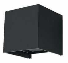 Välisseinalamp Sollux Luca, 6W, LED, IP54, must