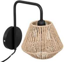 Seinavalgusti Atmosphera Jily, 1xE27, 40W, 230V, džuut, 18 cm