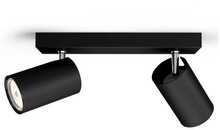 Aktsentvalgusti Philips Myliving Kosipo, 50592/30/PN, 2xGU10, 10W, 230V, must