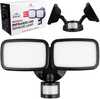 Seinale paigaldatav LED valgusti Maclean MCE524 B, PIR anduriga, 20W, 1500 lm, IP65, 4000K, must