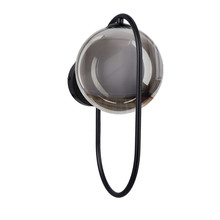 Seinavalgusti Candellux Cordel, 1xG9, 28W, must/suitsuhall, 21-44044