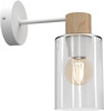 Seinavalgusti Milagro Madera, 1xE27, 60W, valge/puit