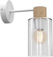 Seinavalgusti Milagro Madera, 1xE27, 60W, valge/puit