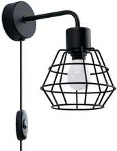 Seinavalgusti Sollux Suba SL.1164, 1xE27, 15W, 230V, must