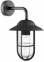 Õue seinavalgusti Searchlight Toronto, 3291BK, 1xE27, 40W, IP44, must, 17 x 31 cm