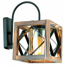 Seinavalgusti Opviq Zikzak, 1xE27, 60 W, must/pähkel