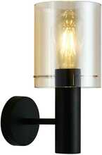 Seinavalgusti Italux Sardo, WL-5581-1A-BK+AMB, 1xE27, 40W, must/kuld