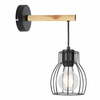 Seinavalgusti Candellux Bernita, 1xE27, 60W, must/heledapruun