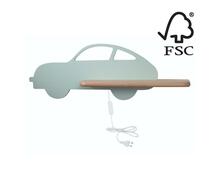Seinavalgusti Candellux Kids Car, 5W, 230V, roheline, riiuliga