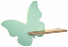 Laste seinavalgusti Candellux Butterfly, 5W, LED, roheline/münt, 40 cm x 29 cm