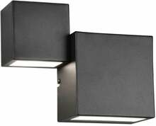 Seinavalgusti Trio Miguel, 2x6W LED, 3000K, 1200lm, must, dimmeriga
