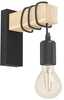 Seinavalgusti Eglo Townshend, 1xE27, 60W, must, FSC sertifikaadiga