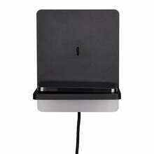 Seinavalgusti LED Trio Fairfield, 9 W, 900 lm, 3000 K, 12x16x14 cm, matt must, telefoni laadimisega