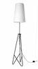 Põrandalamp Candellux Taflo 51-07322, 1xE27, 60W, valge/must/kuldne