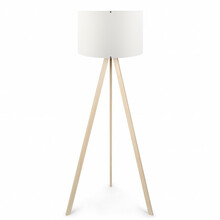 Põrandalamp Opviq AYD-1523, 1xE27, 60W, valge/tamm