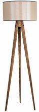 Põrandalamp Opviq Sehbali, kolmjalg, pruun