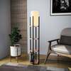 Põrandalamp Opviq Shelf Lamp-8113, must, metallist korpus