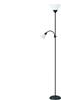 Põrandalamp Platinet PLATINET TORŠMENS, 1xE27, 60W, 1xE14, 25W, must