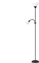 Põrandalamp Platinet PLATINET TORŠMENS, 1xE27, 60W, 1xE14, 25W, must