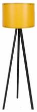Põrandalamp Opviq 114, 60 W, E27, kollane/must, MDF korpus