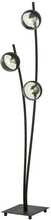 Põrandalamp Emibig Hunter LP3, 10 W, E14, must/stripe
