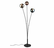 Põrandalamp Reality Sheldon, 10 W, E14, läikiv must, kõrgus 150 cm
