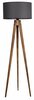 Põrandalamp Opviq 534LUN2192, 60 W, E27, must/pruun, 153 cm