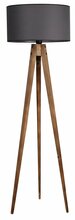 Põrandalamp Opviq 534LUN2192, 60 W, E27, must/pruun, 153 cm