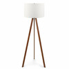 Põrandalamp Opviq AYD-1528, 1xE27, 60W, valge/pruun