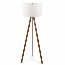 Põrandalamp Opviq AYD-1528, 1xE27, 60W, valge/pruun