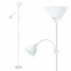 Põrandalamp Platinet, 1xE27/60W, 1xE14/25W, valge