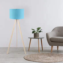 Põrandalamp Opviq AYD-1563, 1xE27, 40W, sinine/beež