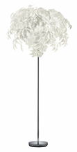 Põrandalamp Trio Leavy, 180 cm, valge